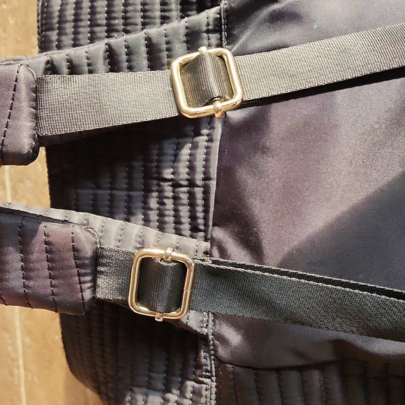 Steve Madden black extra large shoulder bag plus backpack - Picture 11 of 16